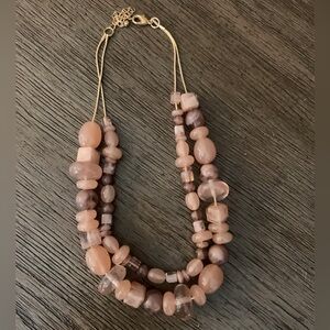 Target Pink and Gold Multi-Strand Beaded Necklace